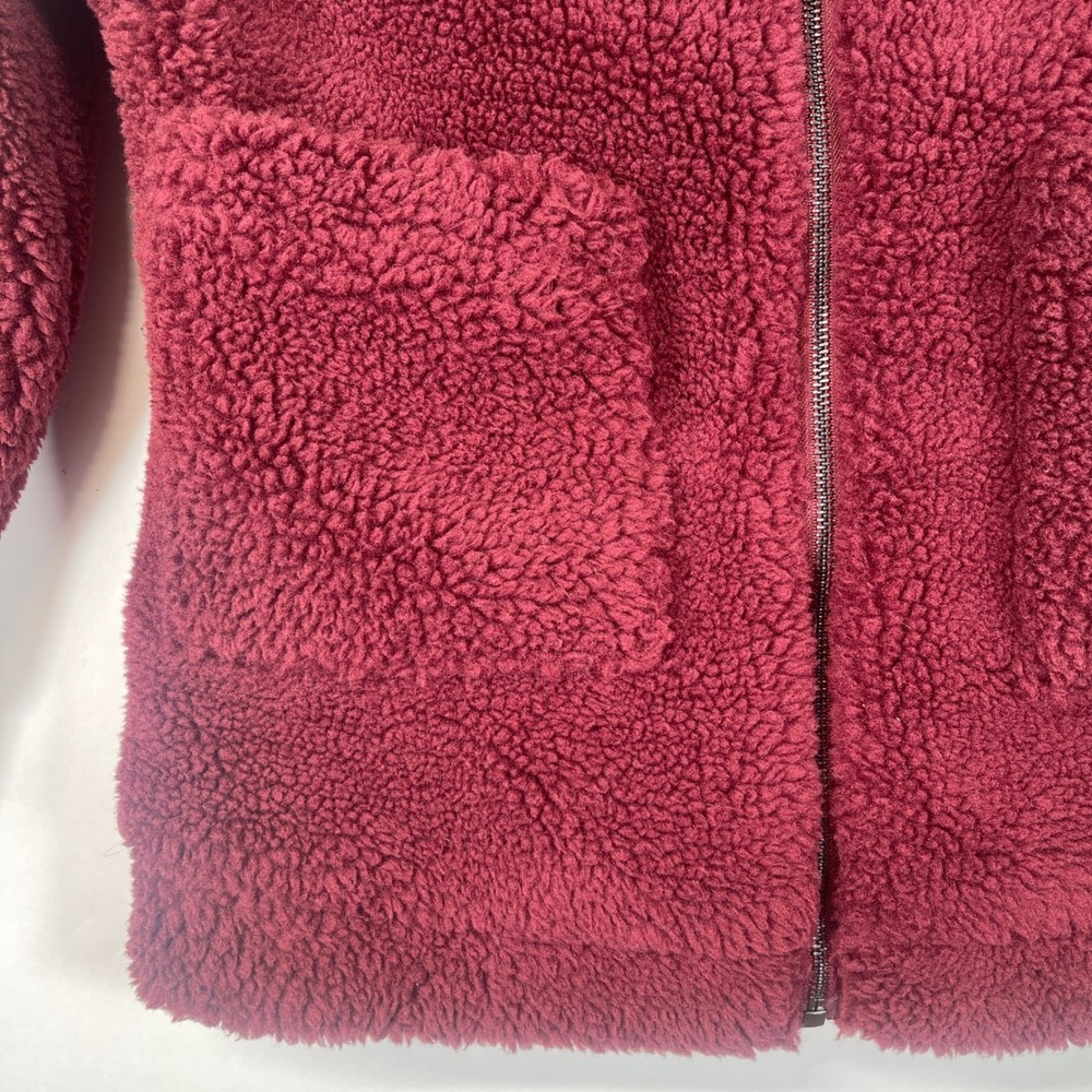 Elodie Girl Sherpa Teddy Jacket Dusty Rose Full Zip Girls L 13-14 - Picture 4 of 9